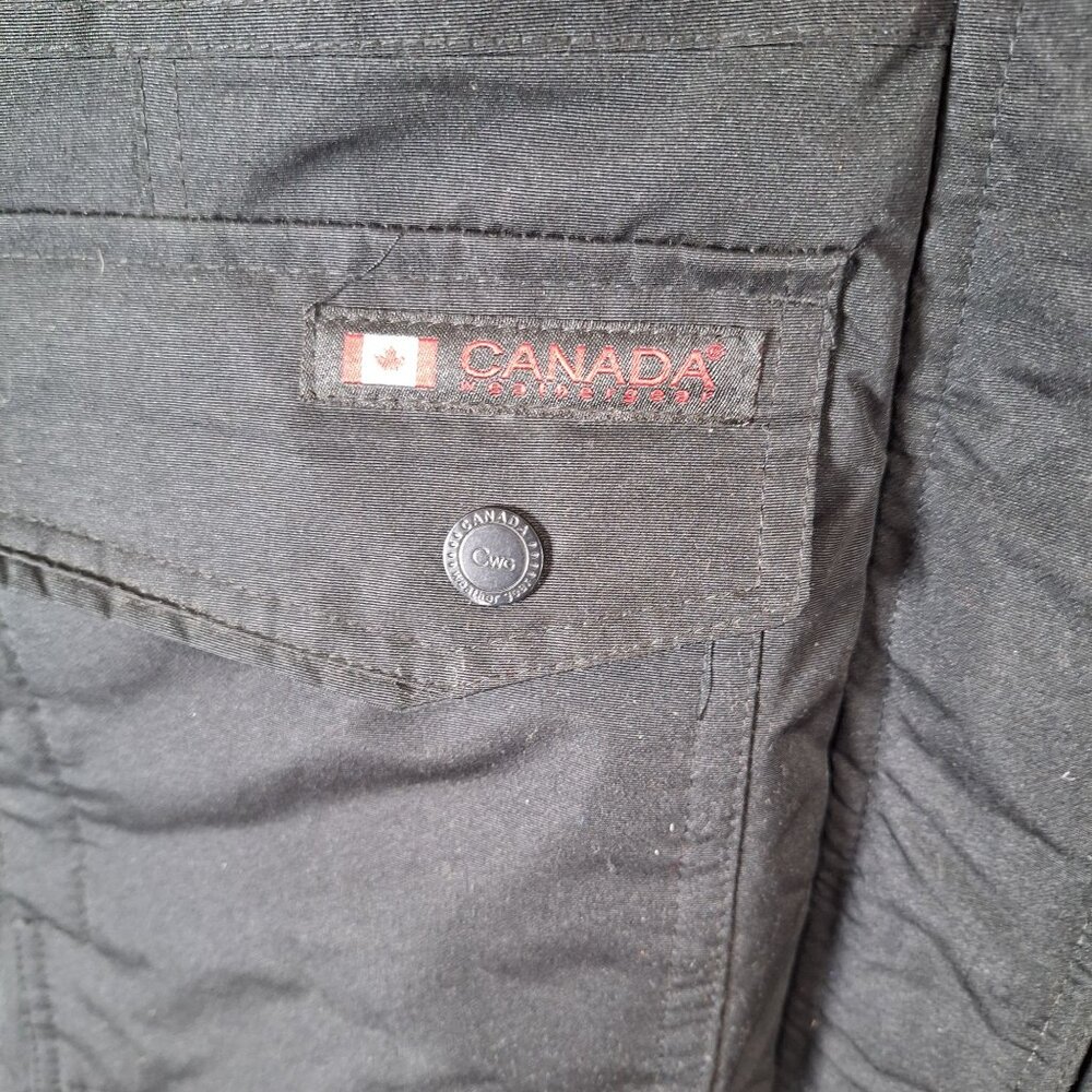 Canada Weathergear Black Hooded Coat Woman size small - Picture 7 of 7